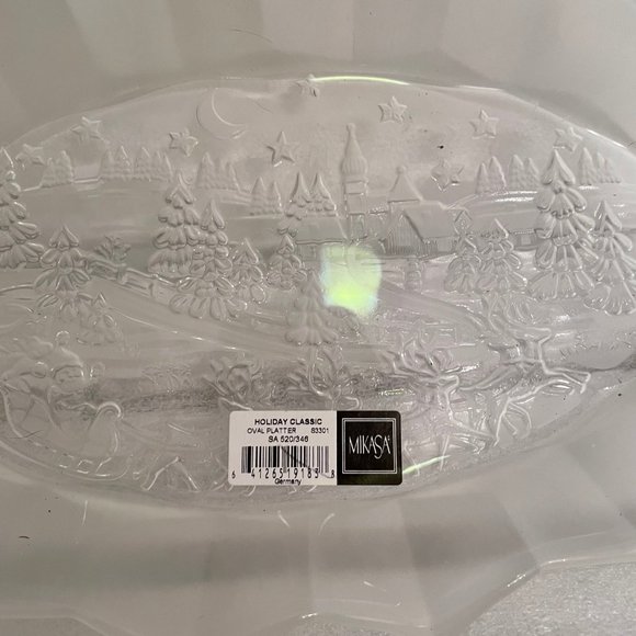 Mikasa Holiday Classics Oval Platter 11 3/4” New without Box - Picture 2 of 4